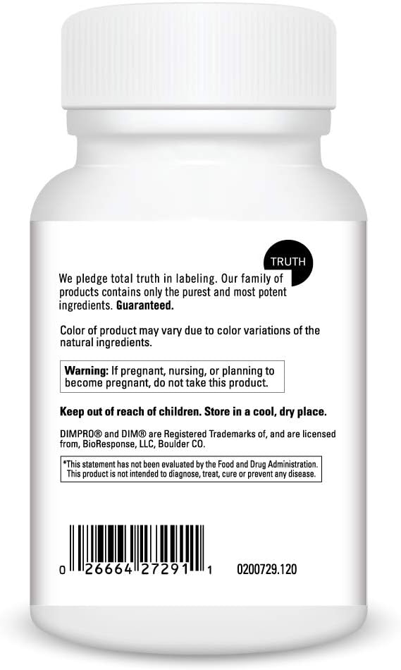 DaVinci Laboratories Dimpro - Natural Estrogen Blocker Supplement for Men and Women, 120 Count