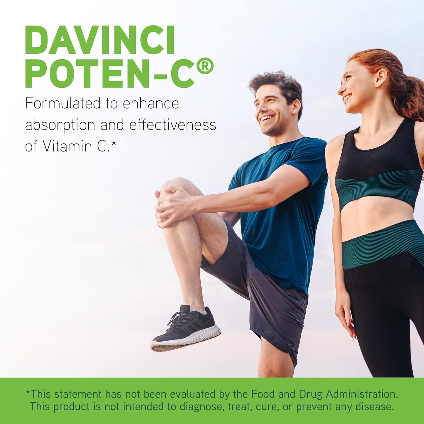 DAVINCI Labs Poten-C: Immune System & Collagen Support with Vitamin C & Minerals - 90 Vegetarian Tablets