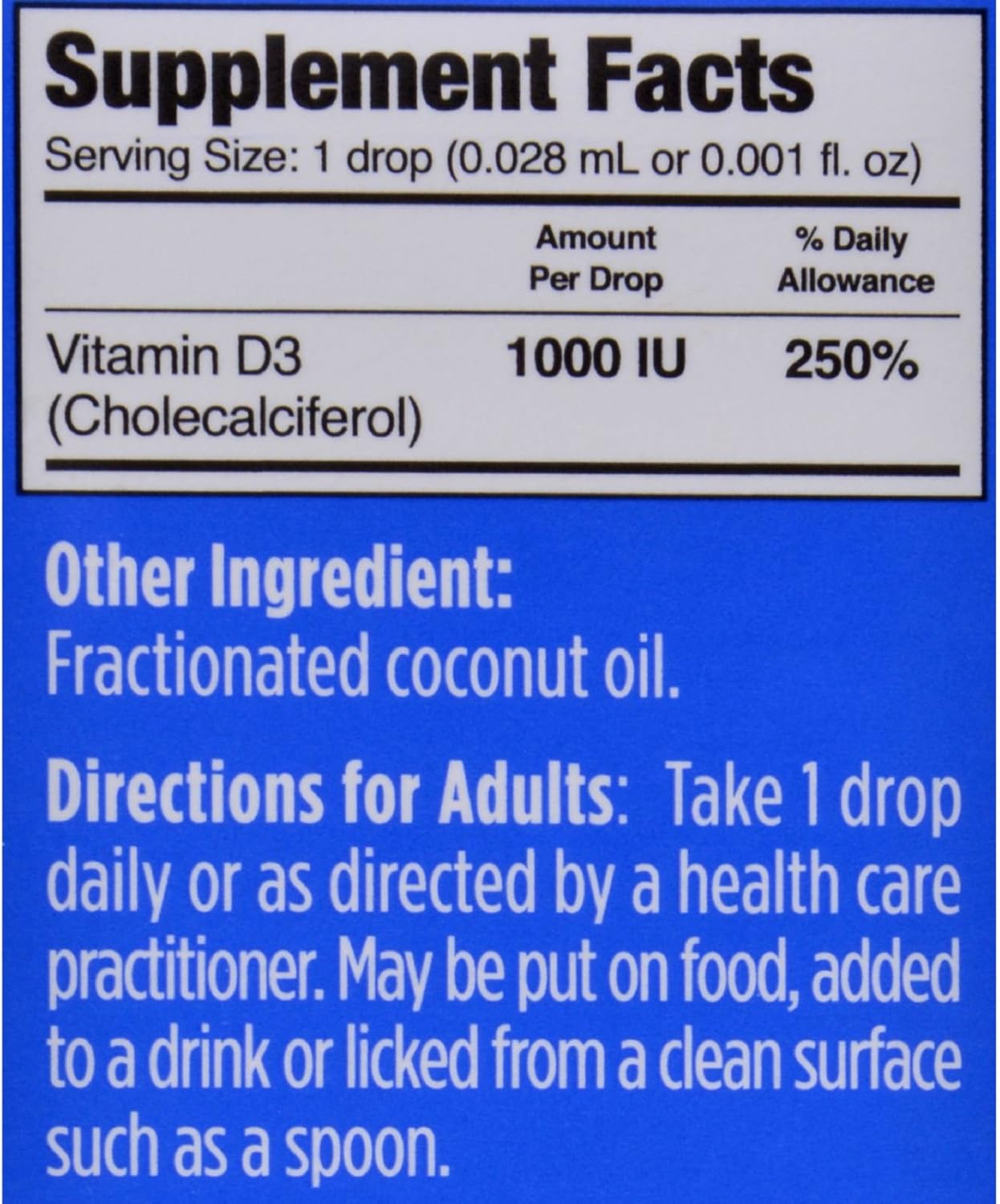 Ddrops Vitamin D3 Supplement, 1000 IU, 180 Drops - Natural Sunshine in a Bottle