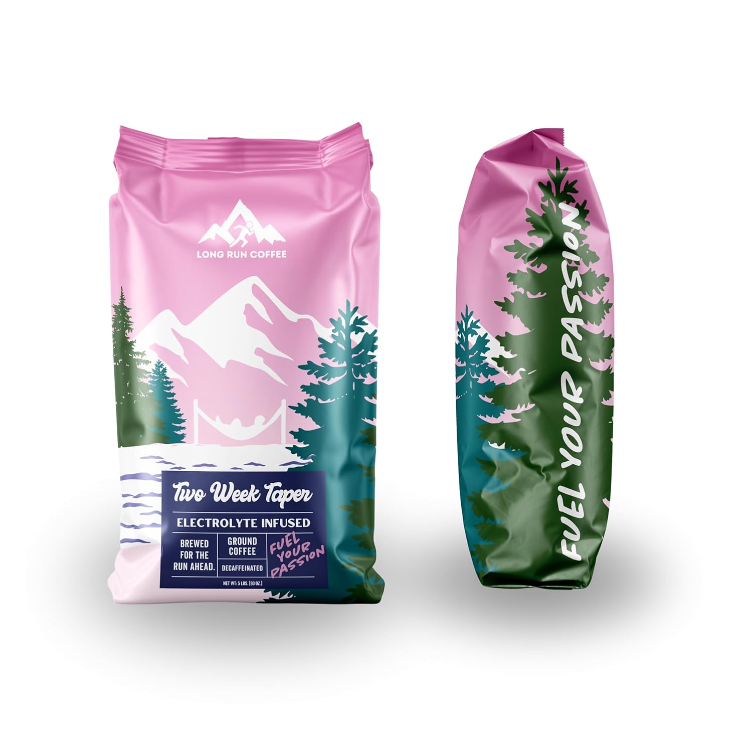 Decaf Electrolyte-Infused Coffee for Runners - Keto-Friendly Hydration Blend with Sodium, Calcium, Magnesium & Potassium - 5 lbs Ground