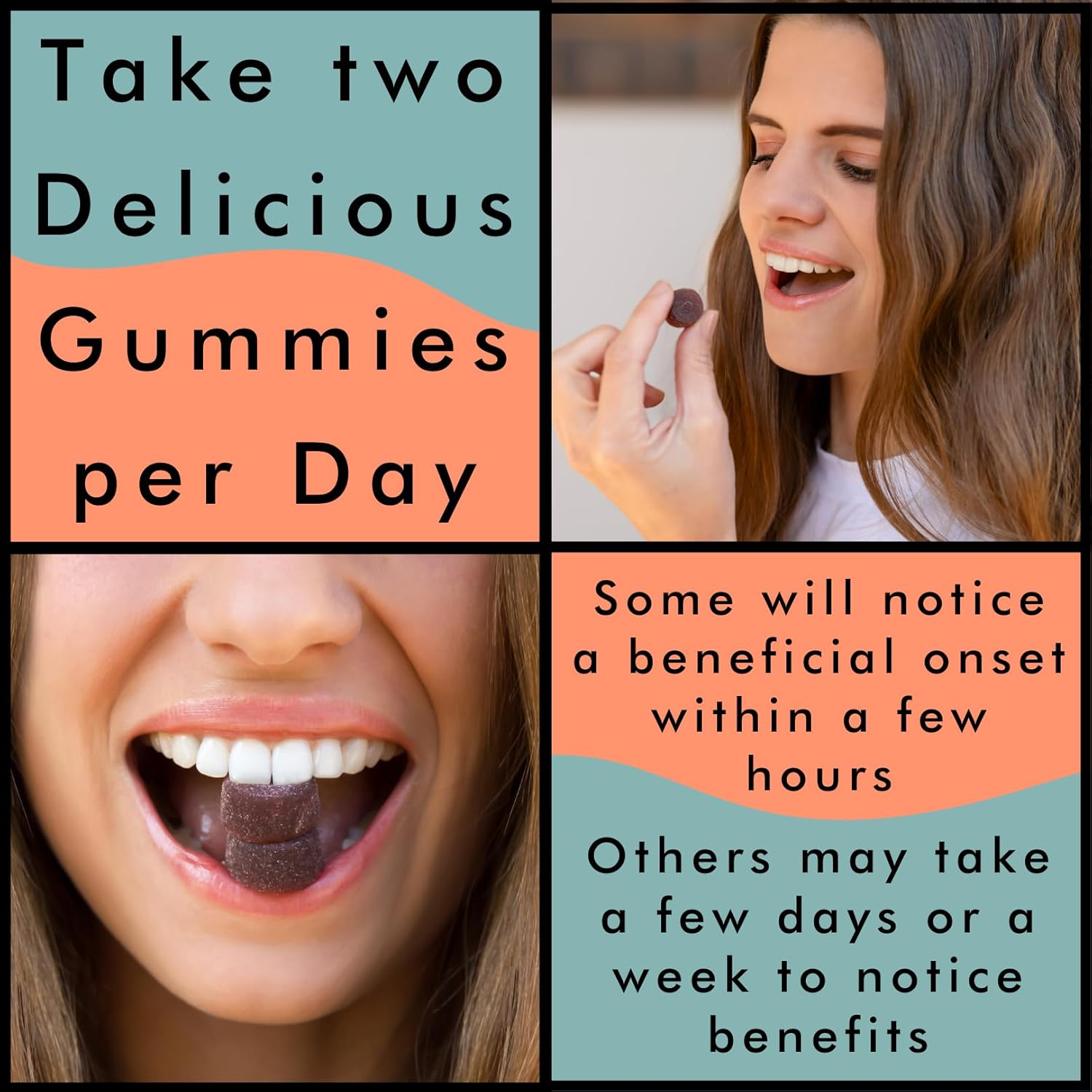 Delicious Brain Wave Superfood Mushroom Gummies for Focus and Energy - Lions Mane, Reishi, Cordyceps, Turkey Tail, Chaga, Maitake - Daily Multi Mushroom Supplement