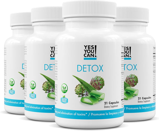 Detox Diuretic Cleanse Pills with Electrolytes and Vitamins for Water Retention - Gluten-Free - 21 Capsules (4 Pack)