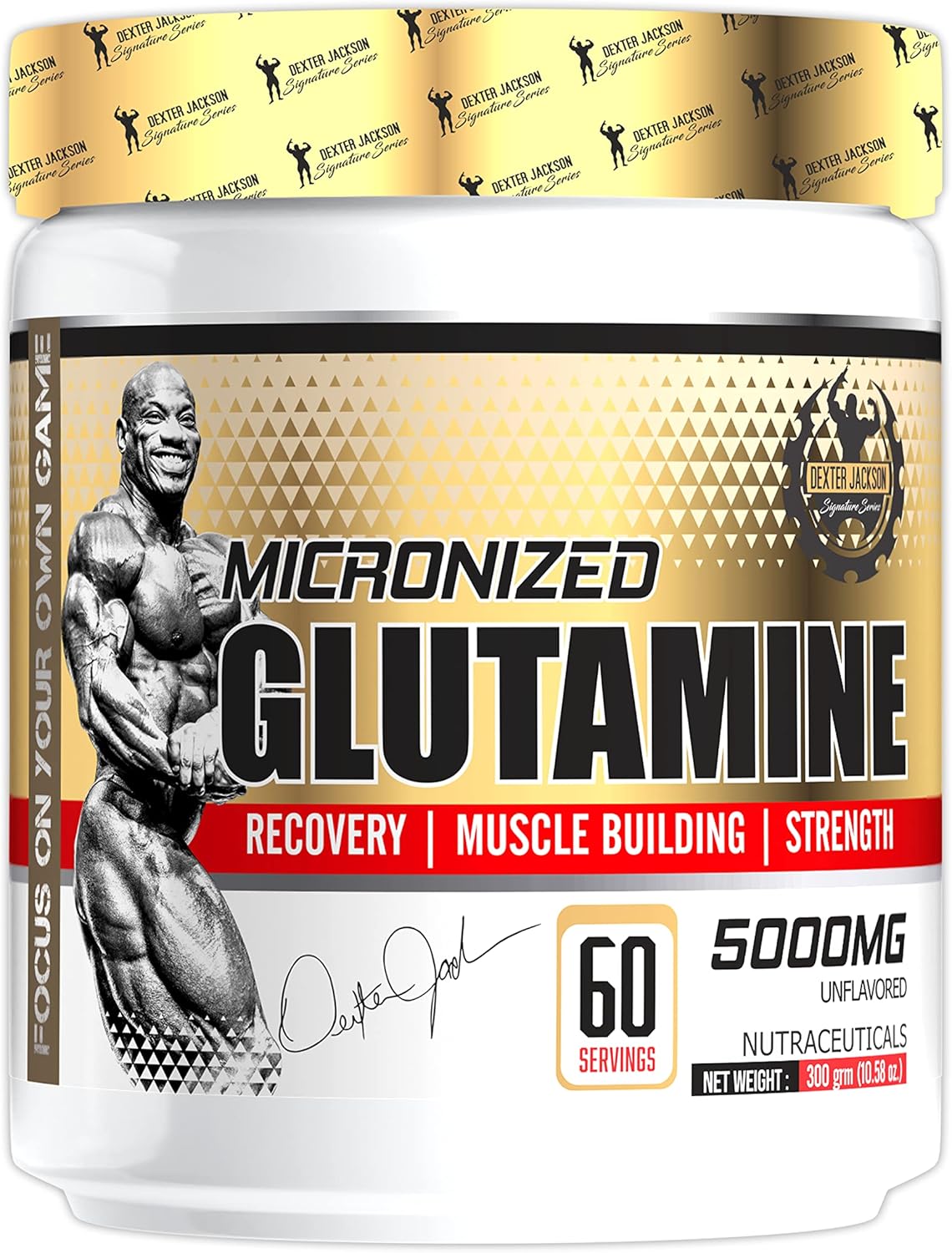 Dexter Jackson Gold Series Micronized Glutamine - 60 Servings, 300g