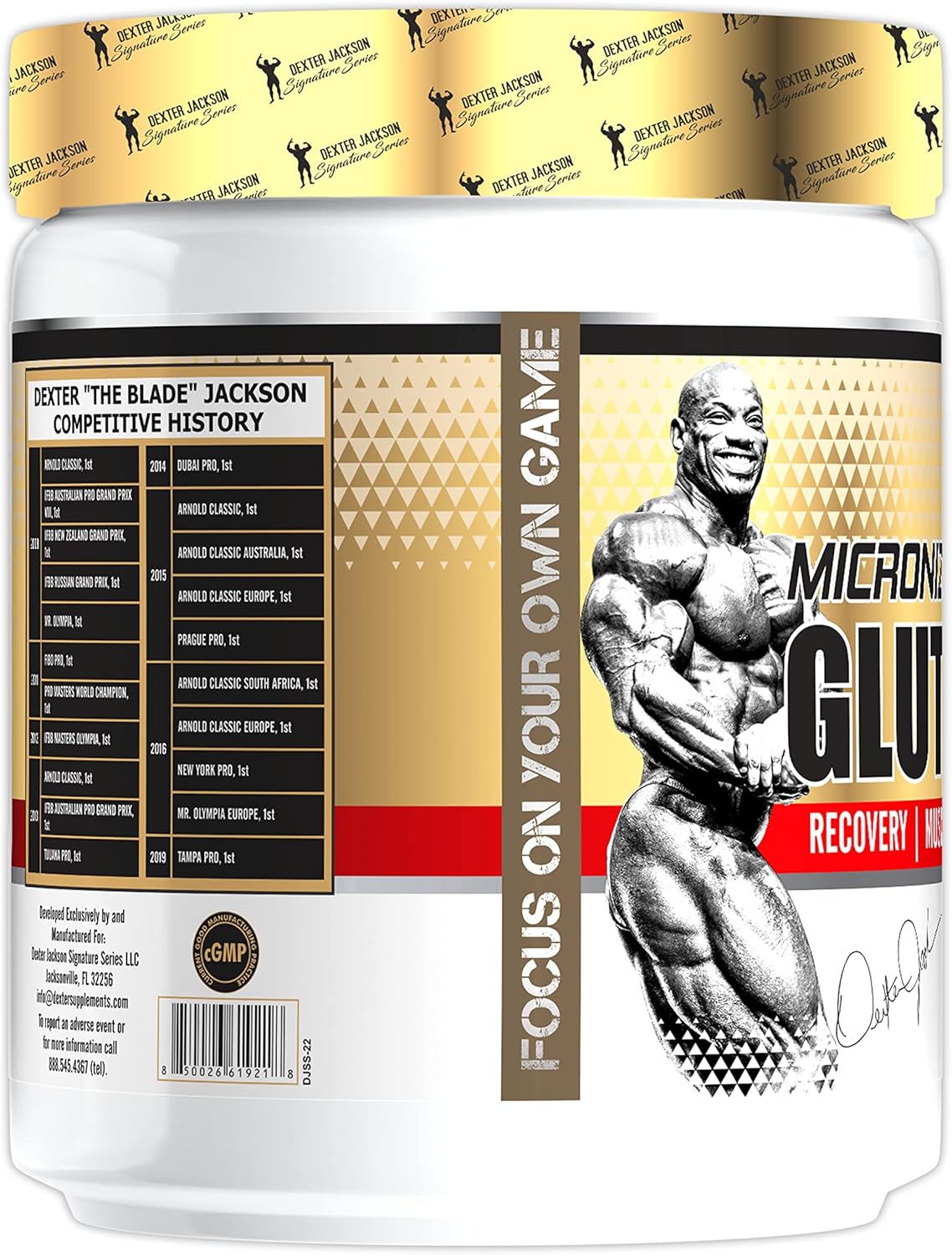 Dexter Jackson Gold Series Micronized Glutamine - 60 Servings, 300g