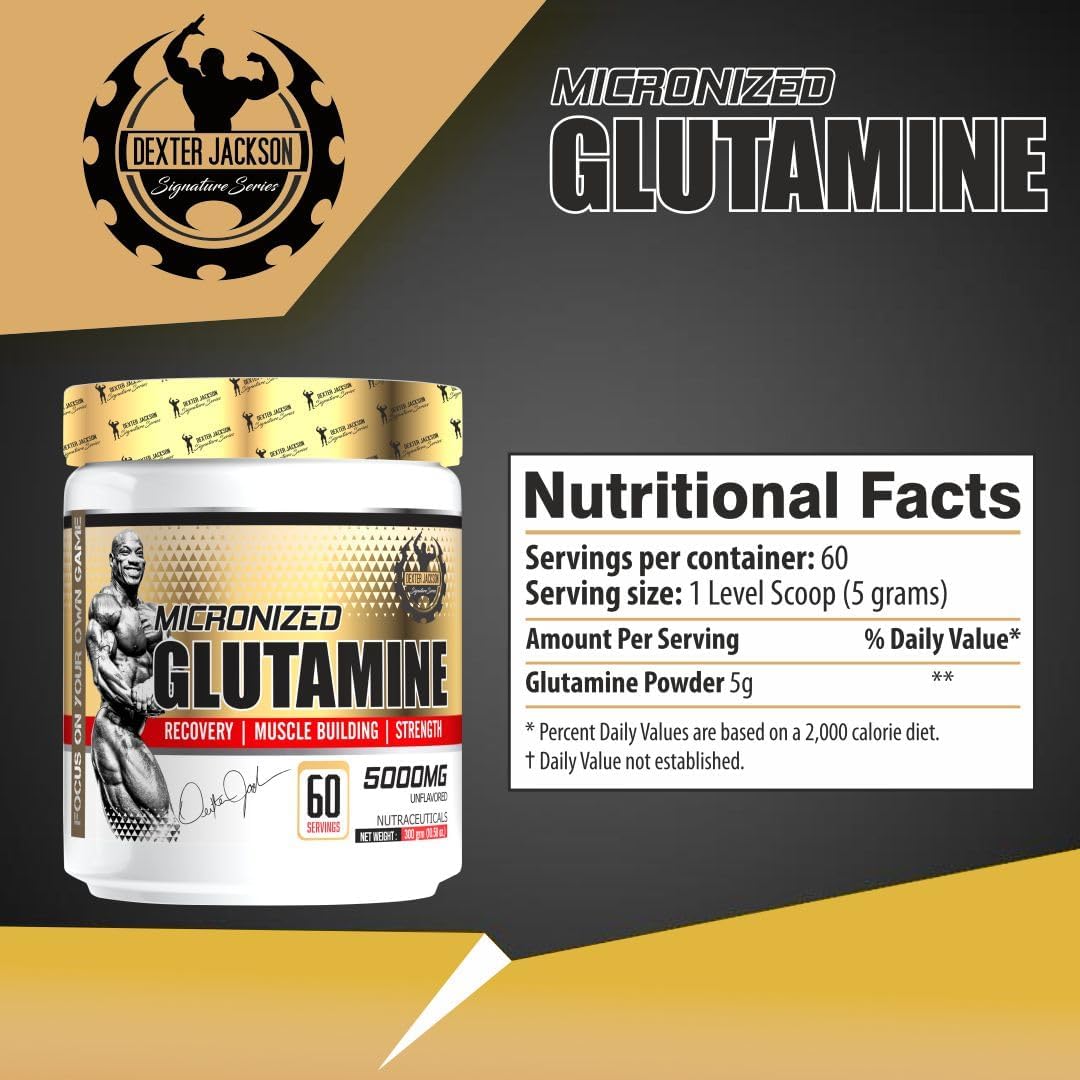 Dexter Jackson Gold Series Micronized Glutamine - 60 Servings, 300g