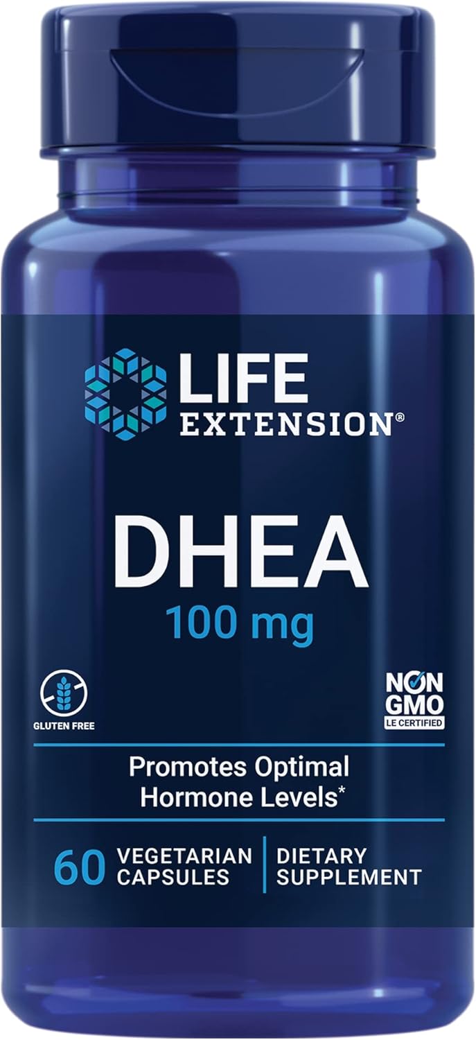 DHEA Capsules and Vitamin D3 Softgels Combo for Hormone Balance and Bone Health