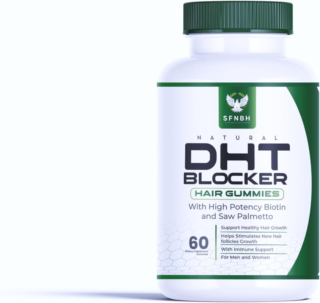 DHT Blocker Hair Growth Gummies Infused with Superfoods for Natural Beauty and Health
