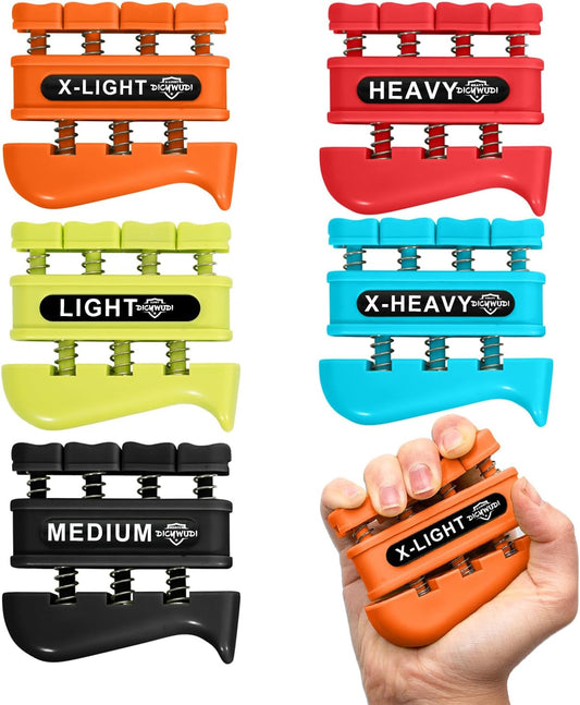 DICYWUDI Finger Grip Strength Trainer for Hands, Wrists & Fingers - Ideal for Home, Office, Gym, Climbing, Athletes & Musicians