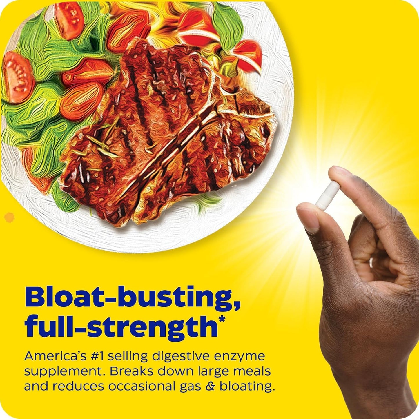 Digest Gold + ATPro Enzyme Supplement - Maximum Strength Digestive Enzymes for Large Meals - Reduces Bloating & Discomfort - 180 Capsules