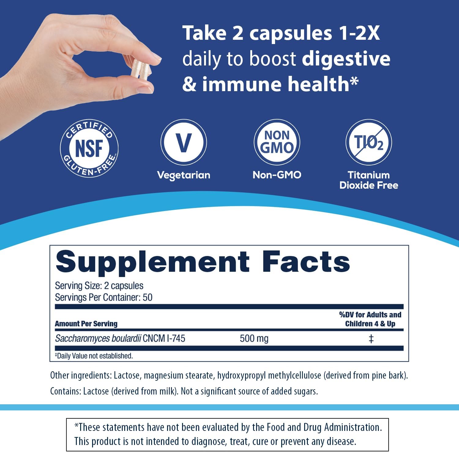 Digestion & Gut Health Bundle: 100 ct. Probiotic for Digestive & Immune Health + 30 ct. Gut Boost Daily Probiotic & Prebiotic - Balance Your Gut Flora & Boost Immunity