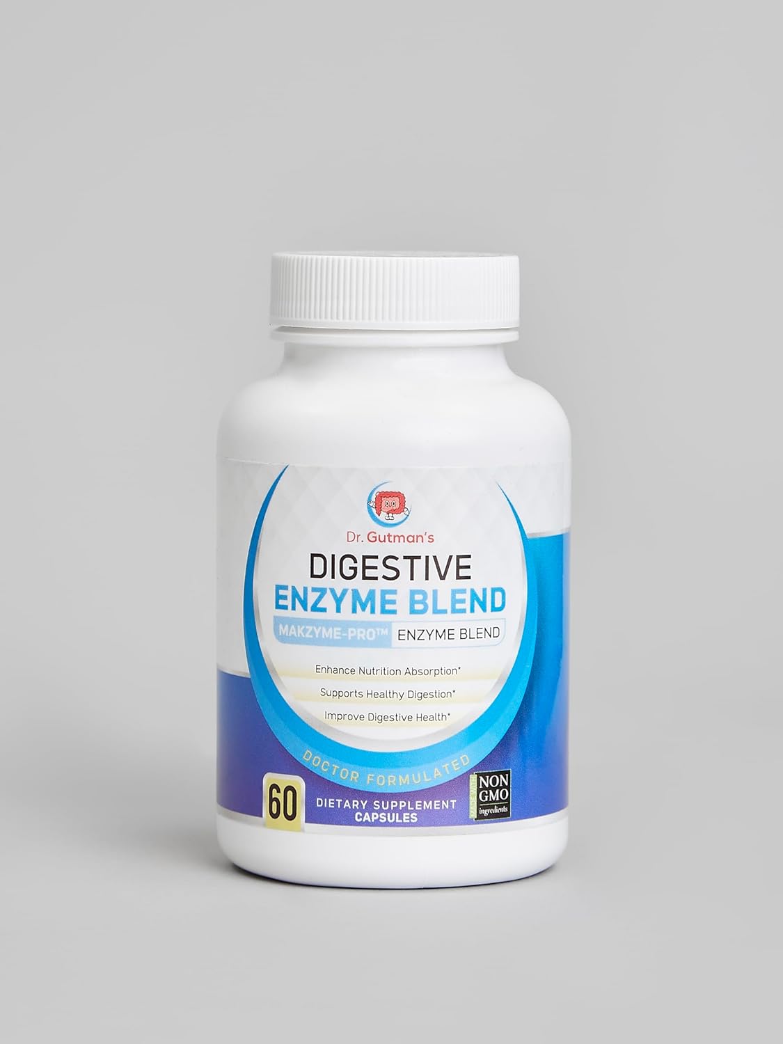 Digestive Enzyme & Probiotic Synbiotic Capsules for Enhanced Nutrient Absorption - All-Natural Digestive Health Support with Bromelain, Papain, Lipase, Lactase & Galactosidase, 60 Veggie Caps