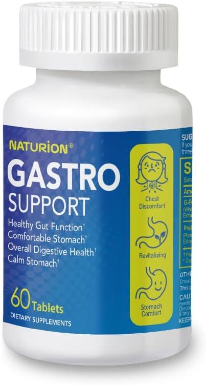 Digestive Health Supplement with G-FOS Blend, Organic Ginger Root, Licorice Extract, Mastic Gum & Pomegranate - Supports Digestive Comfort & Gut Balance - 60 Tablets