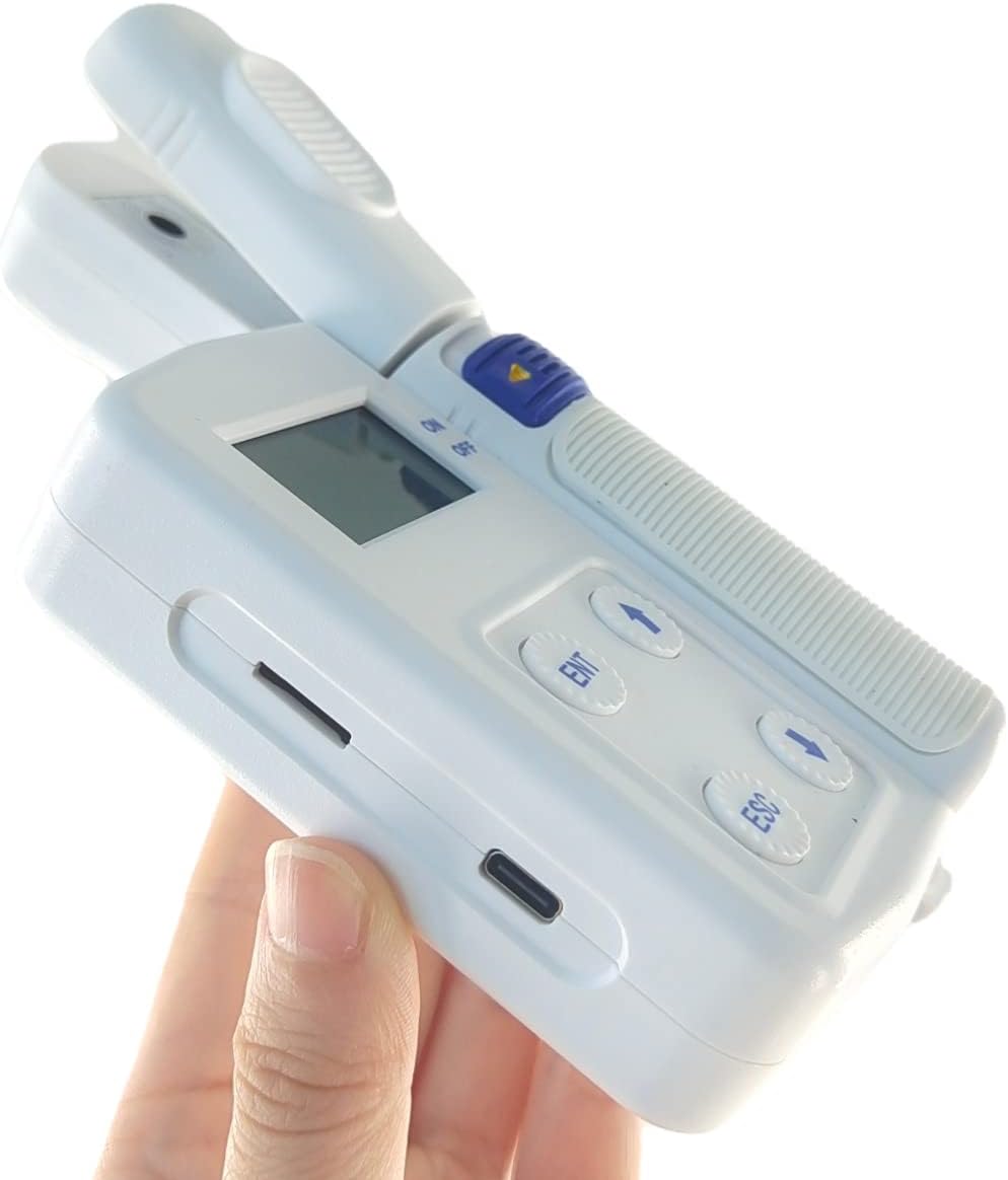 Digital Chlorophyll and Nitrogen Content Meter with Leaf Temperature Tester - Measuring Range 0.0-99.99SPAD Nitrogen and 0.0-99.99mg/g Temperature -10-99.9℃