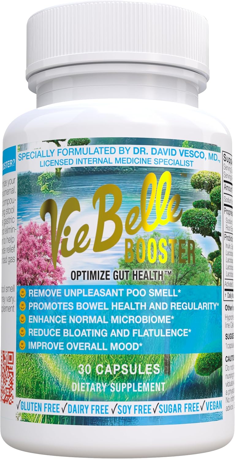 Doctor-Formulated Gut Health Supplement - All-Natural Ingredients for Bowel Health, Microbiome Support, Reduce Bloating, Enhance Mood - 30 Capsules