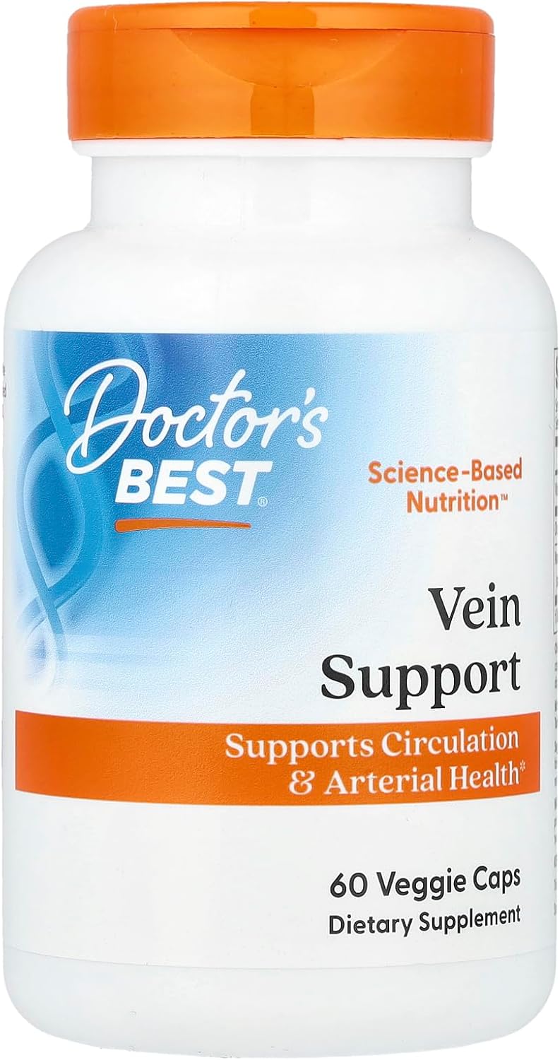Doctor's Best Vein Support with DiosVein and MenaQ7, 60 Vegetable Capsules
