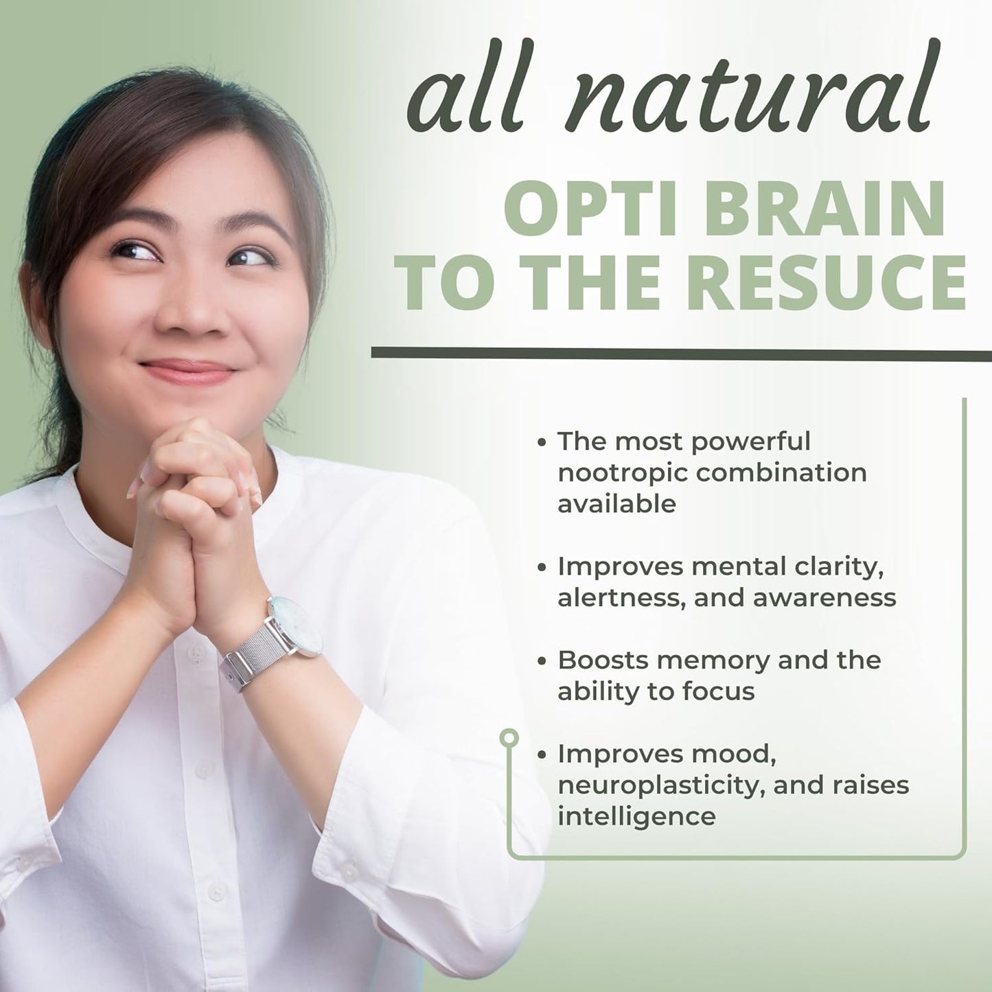 Dr. BrimHall Opti Nutrients Opti-Brain Capsules for Conscious Sourcing and Optimal Health - 90 Count