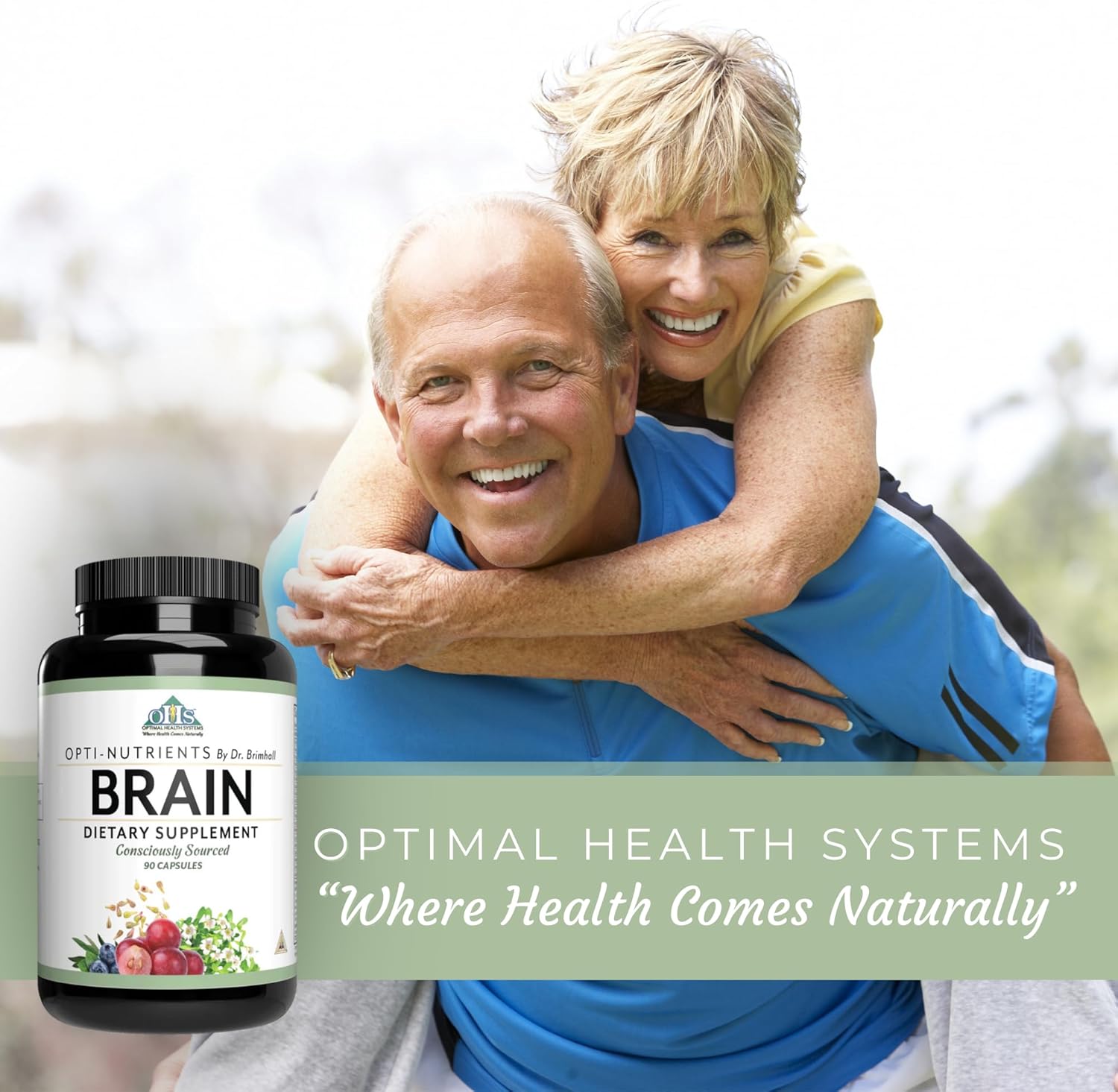 Dr. BrimHall Opti Nutrients Opti-Brain Capsules for Conscious Sourcing and Optimal Health - 90 Count
