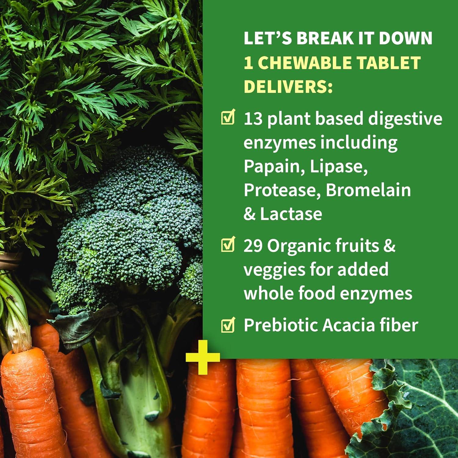 Dr. Formulated Digestive Enzymes with Papain, Bromelain & Probiotics for Gut Health and Mood Support