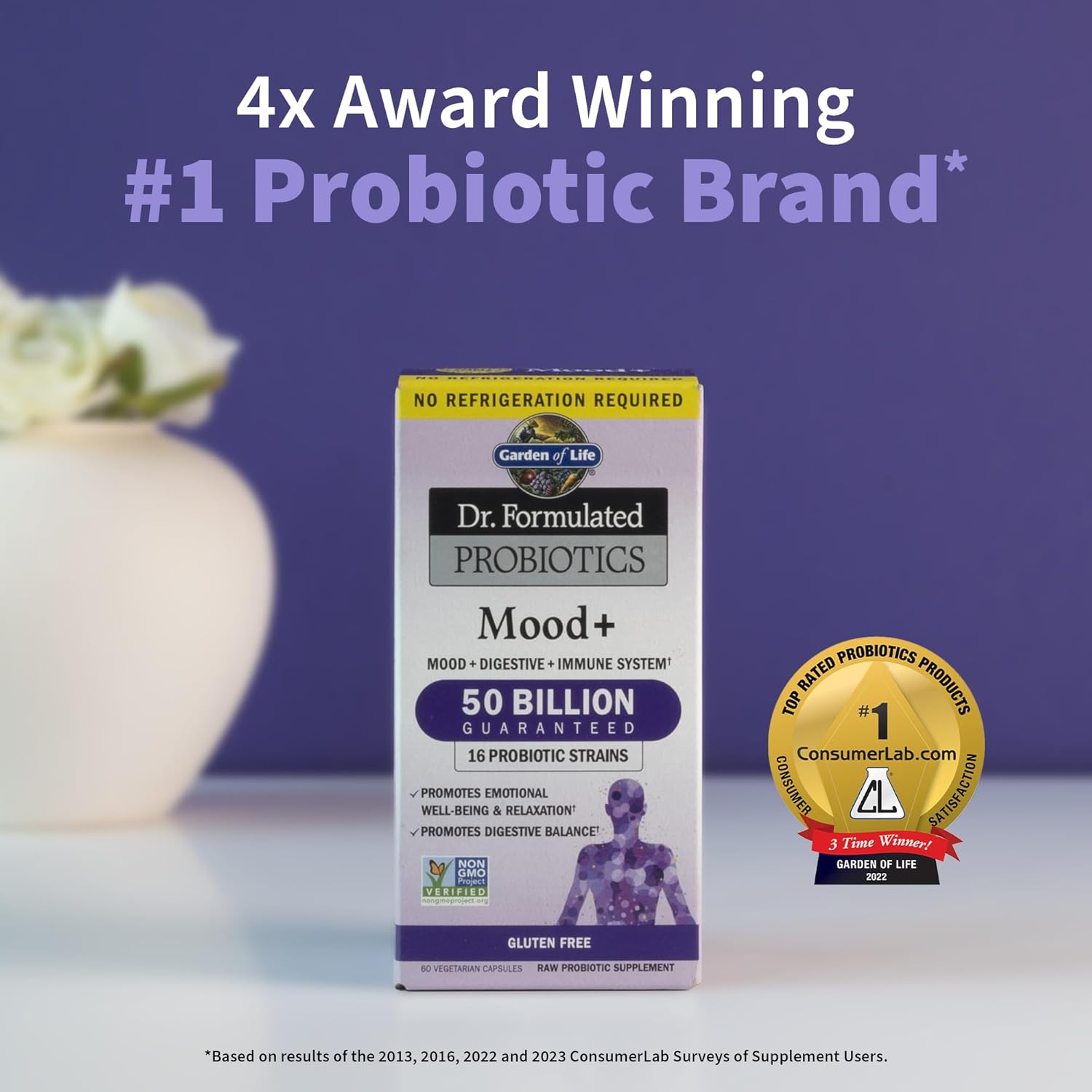 Dr. Formulated Digestive Enzymes with Papain, Bromelain & Probiotics for Gut Health and Mood Support