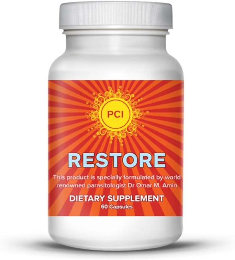 Dr. Omar Amin's PCI Restore Herbal Remedy - Natural GI Detox & Toxin Filter - Promotes Regularity - Dietary Supplement - 60 Capsules for Optimal Health