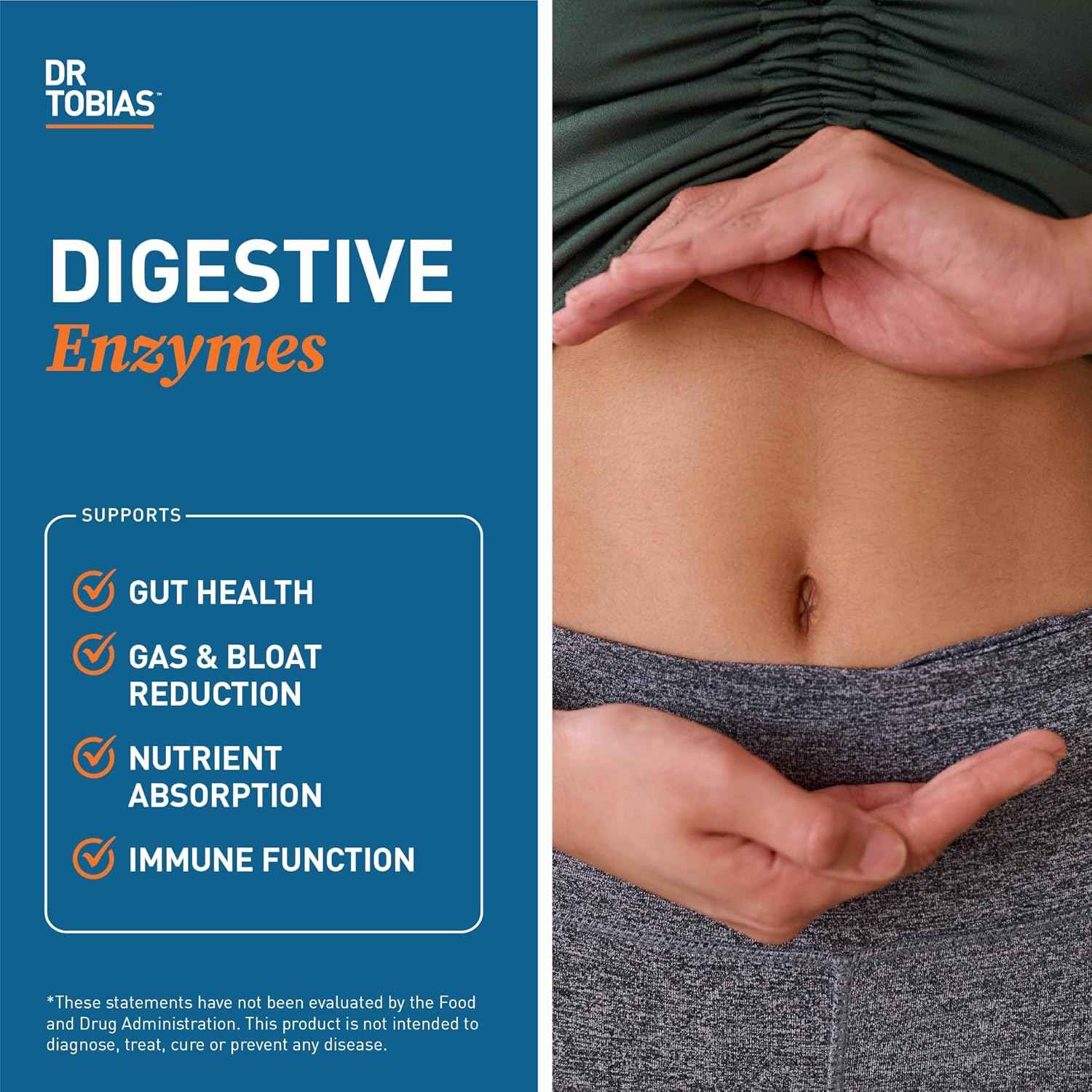 Dr. Tobias Alpha GPC & Digestive Enzymes - Support Cognitive Function & Everyday Gut Health with Bioavailable Choline Supplement & Premium Enzymes for Digestion, Non-GMO