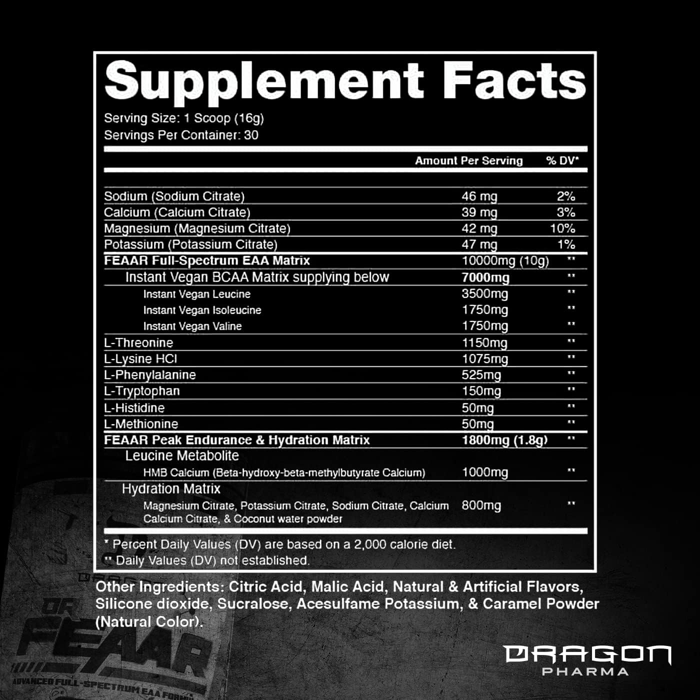 Dragon Pharma Dr. FEAAR® EAA Matrix: Muscle Protein Synthesis & Recovery, Enhanced Performance - Apple Juice Flavor, 30 Servings