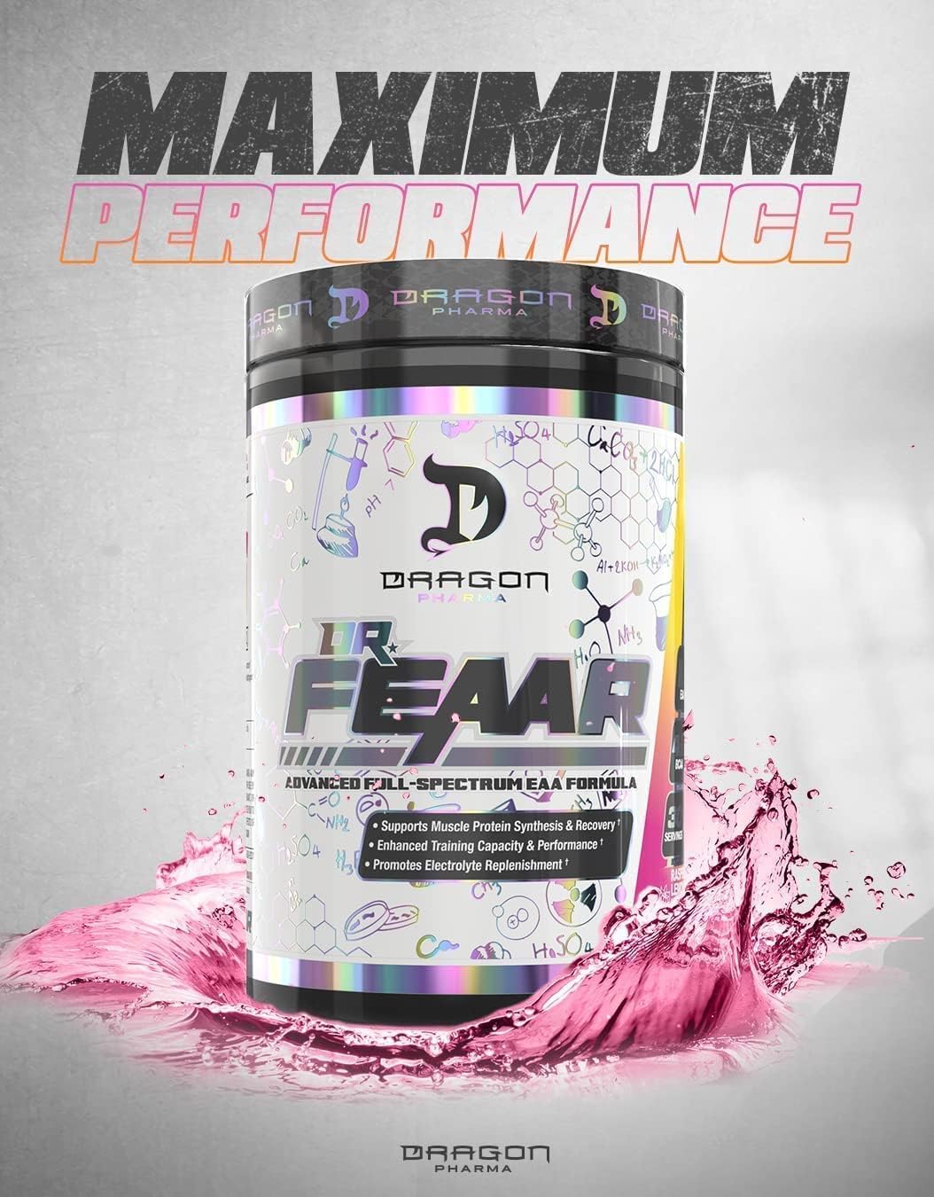 Dragon Pharma Dr. FEAAR® EAA Matrix: Muscle Protein Synthesis & Recovery, Enhanced Performance - Apple Juice Flavor, 30 Servings