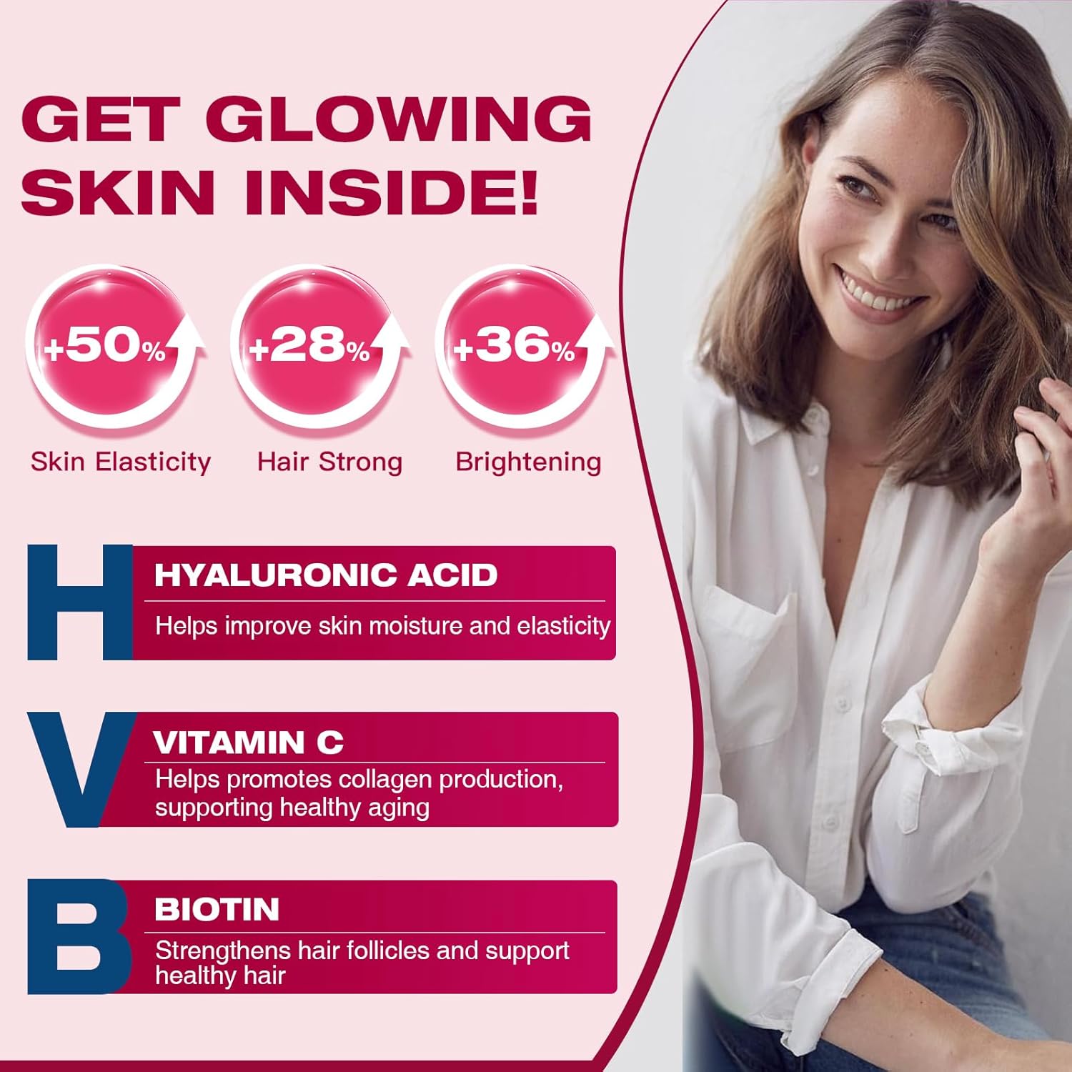 DRFOSTER Multi Collagen Peptides Powder with Probiotics - Type I II III V X - Hydrolyzed Peptides with Multivitamins & Hyaluronic Acid - Skin Hair Nail Joints & Gut Support, 35 Servings