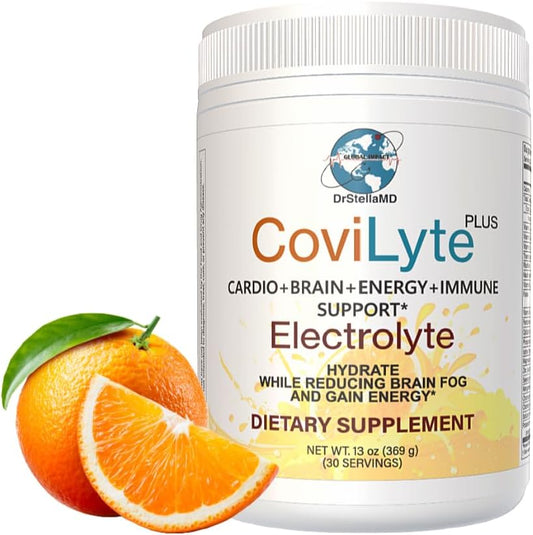 DrStellaMD CoviLyte: Electrolyte Vitamin Supplement, 30 Servings - 1 Pack