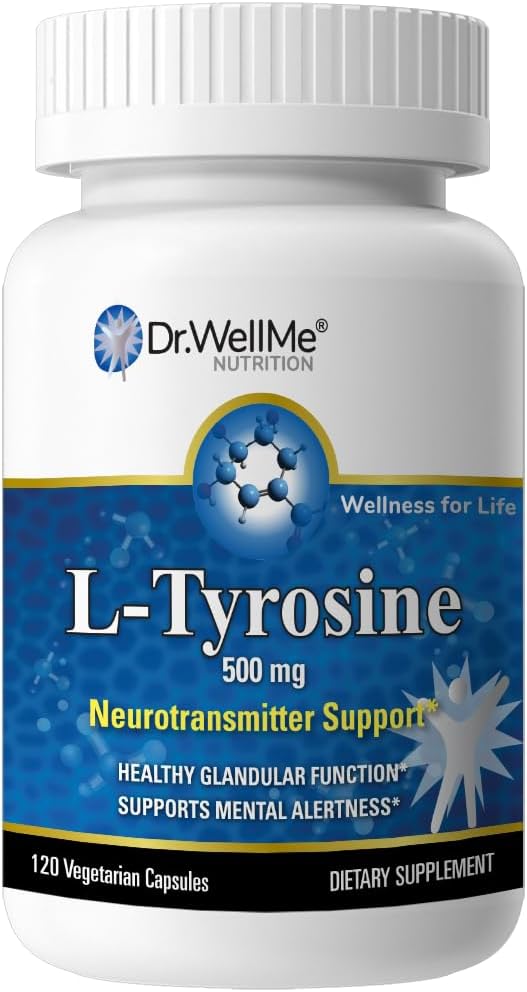 Dr.WellMe L-Tyrosine 500mg Capsules - 120 Count Dietary Supplements