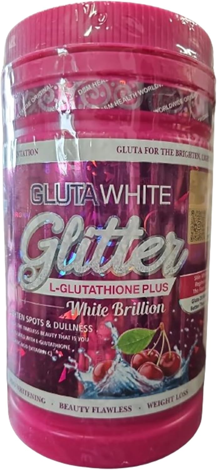 DSM Health Worldwide Phyto Gluta White Glitter L-Glutathione Plus Gluta Berry Skin Whitening Supplement 26.4oz