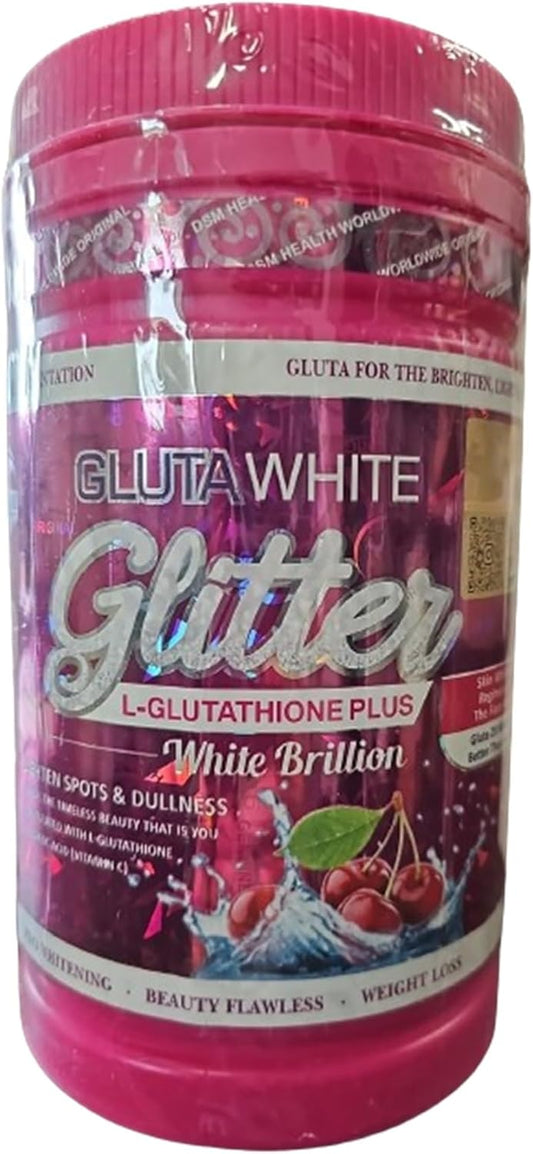 DSM Health Worldwide Phyto Gluta White Glitter L-Glutathione Plus Gluta Berry Skin Whitening Supplement 26.4oz