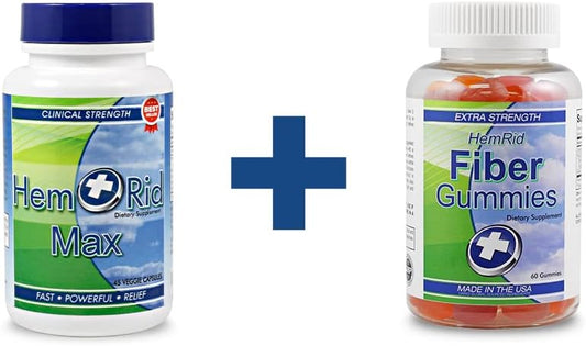 Dual Defense Bundle: HemRid Max Fiber Gummies for Fast Relief from Itching & Burning - Save Now
