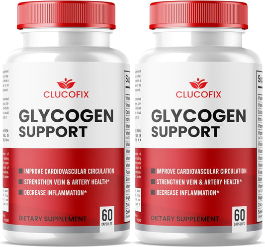 Dual Pack of SPRESSO GlucoFix Glycogen Support Capsules for Health & Wellness - Advanced Formula with Positive Reviews