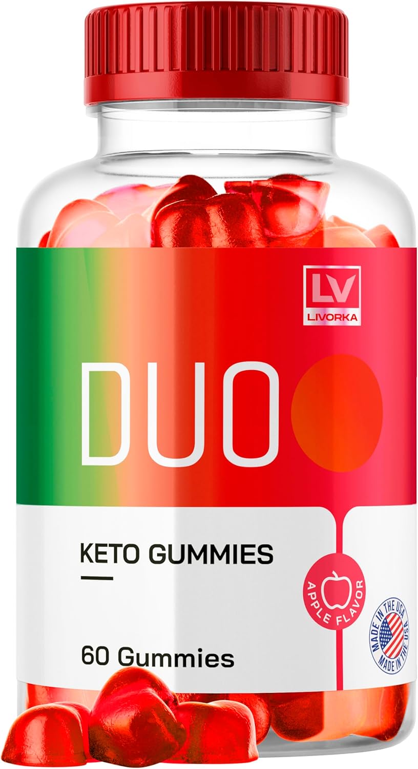 Duo Keto Apple Cider Vinegar Gummies - Advanced Formula 1050MG, 60 Gummies for 1 Month Supply