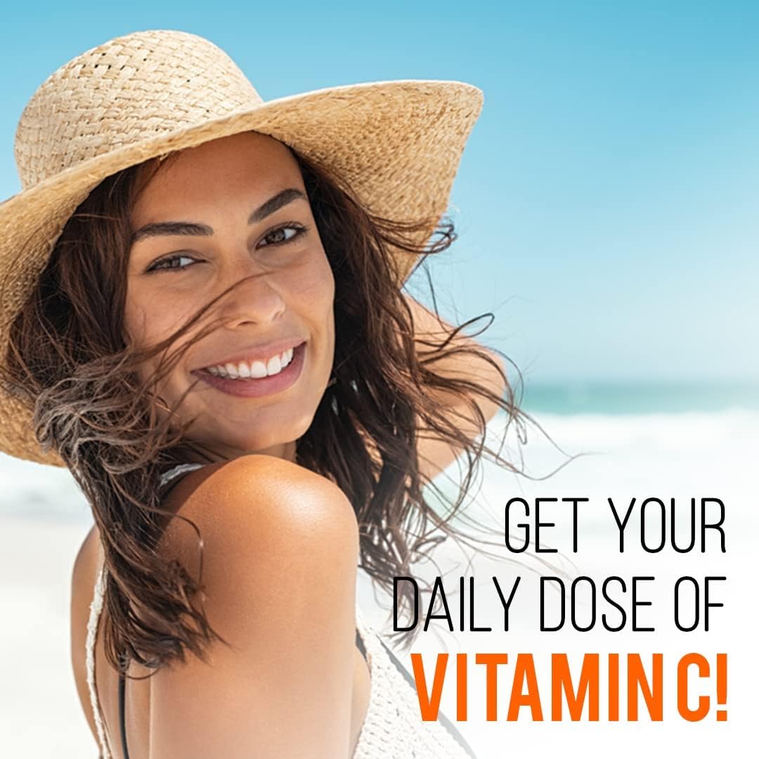 DURJA Vitamin C 1250mg Veg Tablets with Amla & Orange Peel Extract - 180 Count for Immunity & Skin Health, Antioxidant Support, Collagen Formation - Men & Women