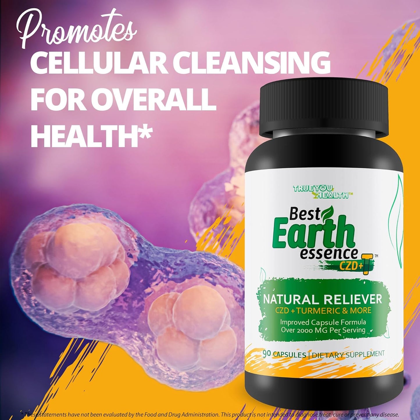 Earth Essence CZD + T: Natural Relief & Immune Support Supplement for Body Aches & Muscle Soreness