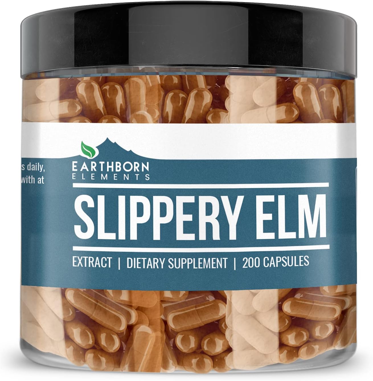 Earthborn Elements Slippery Elm, Okra, & Bitter Melon Capsule Bundle - 200 Capsules Each, Pure & Undiluted, Additive-Free