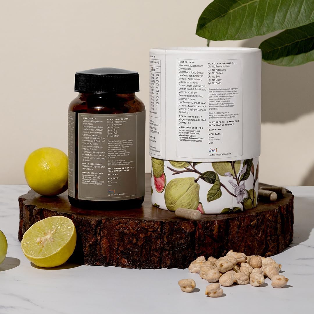 Earth.ful Multivitamin for Women Over 40: Promotes Immunity, Hormonal Balance, Skin, Hair & Bone Health - 60 Capsules