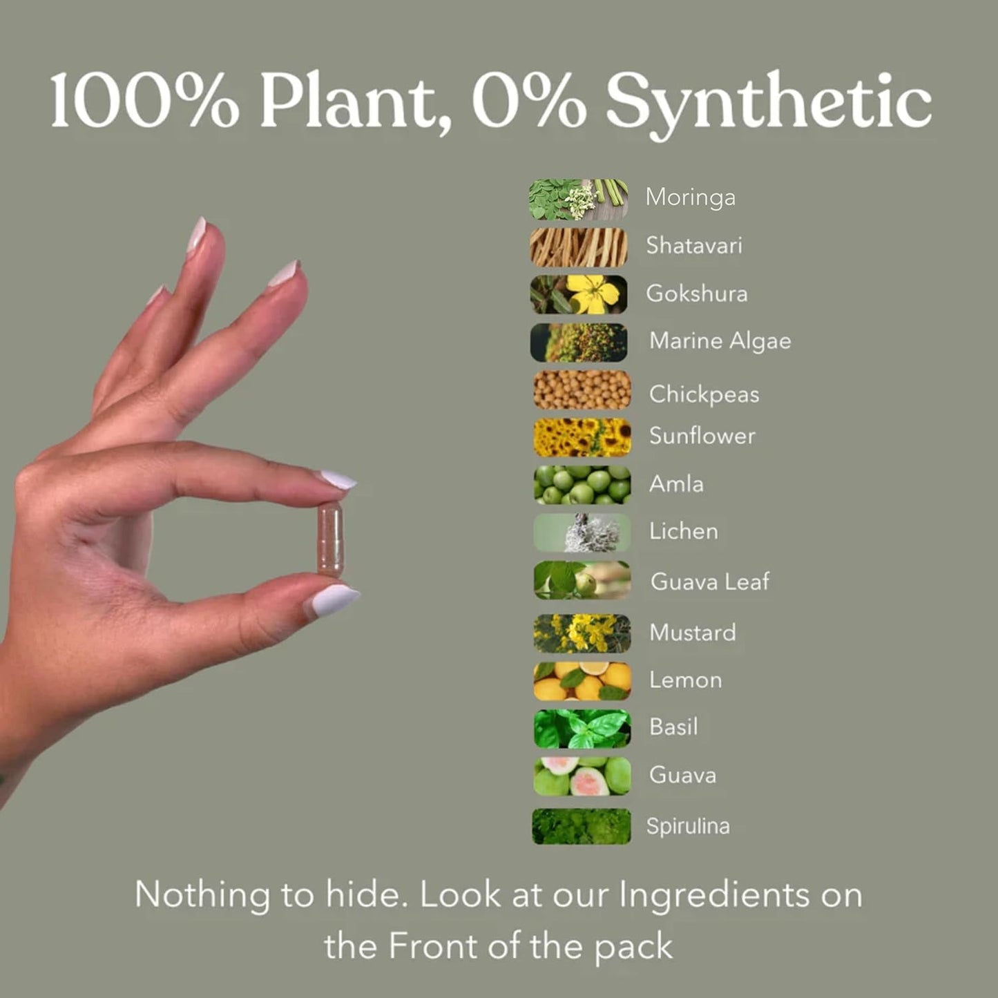 Earth.ful Multivitamin for Women Over 40: Promotes Immunity, Hormonal Balance, Skin, Hair & Bone Health - 60 Capsules