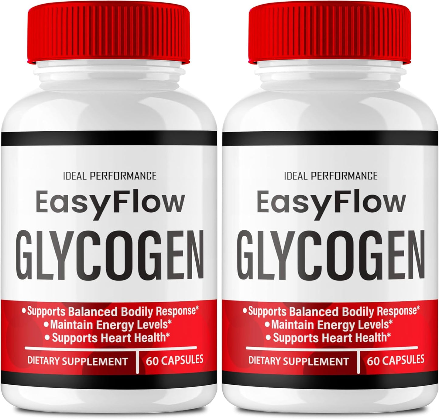 Easy Flow Glycogen Support Capsules - Max Strength Formula for Overall Health - 2 Pack of Official EasyFlow Pills - Glyco Optimizer Supplement