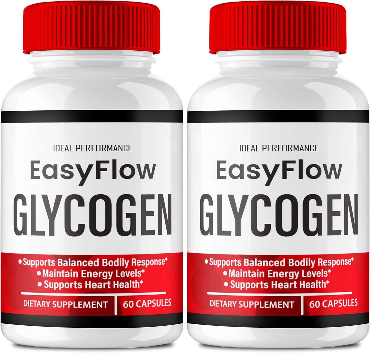Easy Flow Glycogen Support Capsules - Max Strength Formula for Overall Health - 2 Pack of Official EasyFlow Pills - Glyco Optimizer Supplement