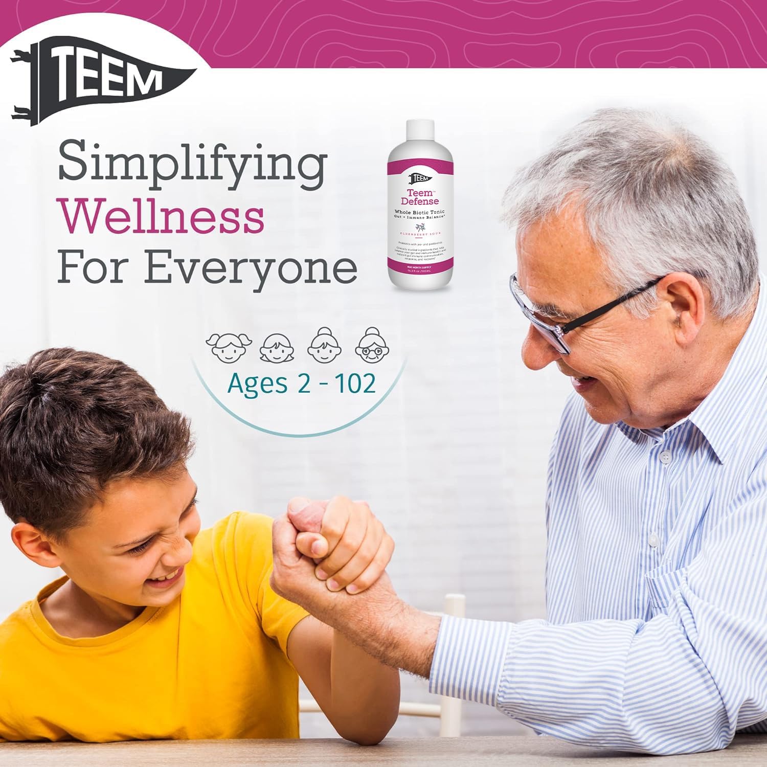 Elderberry Probiotic Tonic for Digestion & Immunity - 30 Day Supply - 16.3 Fl.Oz