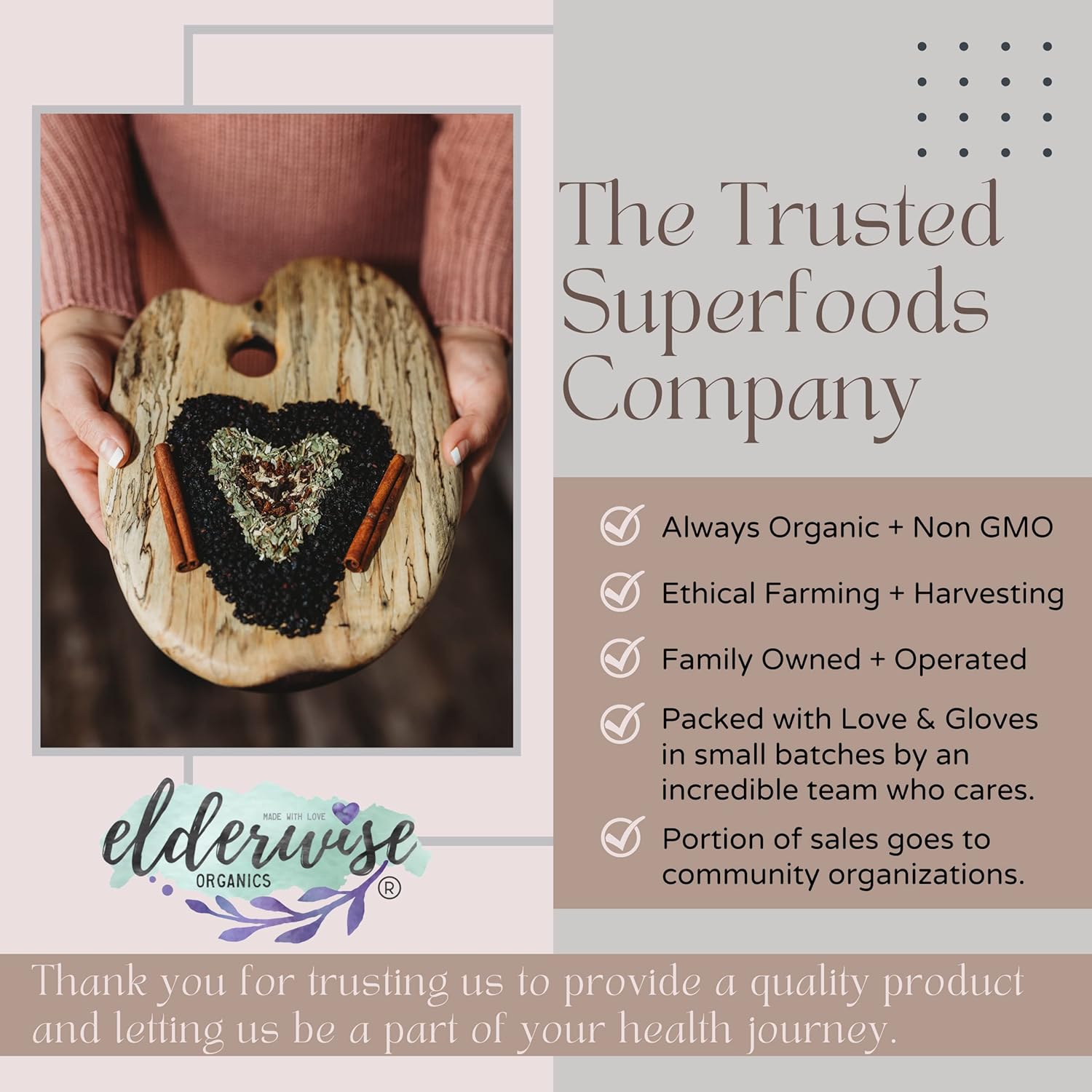 Elderwise Organics Elderberry Syrup Kit - Makes 32oz Each - Organic Ingredients - Includes Brewing Bags - Elderberries, Rosehips, Ginger, Echinacea, Cinnamon, Cloves
