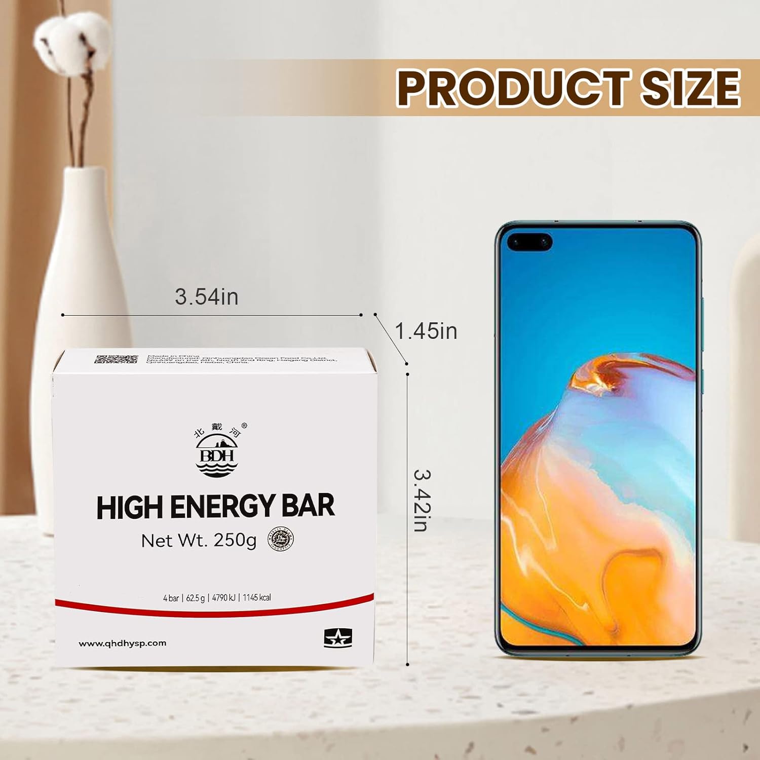 Emergency Food Ration Bars 1 Pack, Original Flavor Survival Tabs for Camping Disaster Kit - 20 Year Shelf Life, 250g/bar