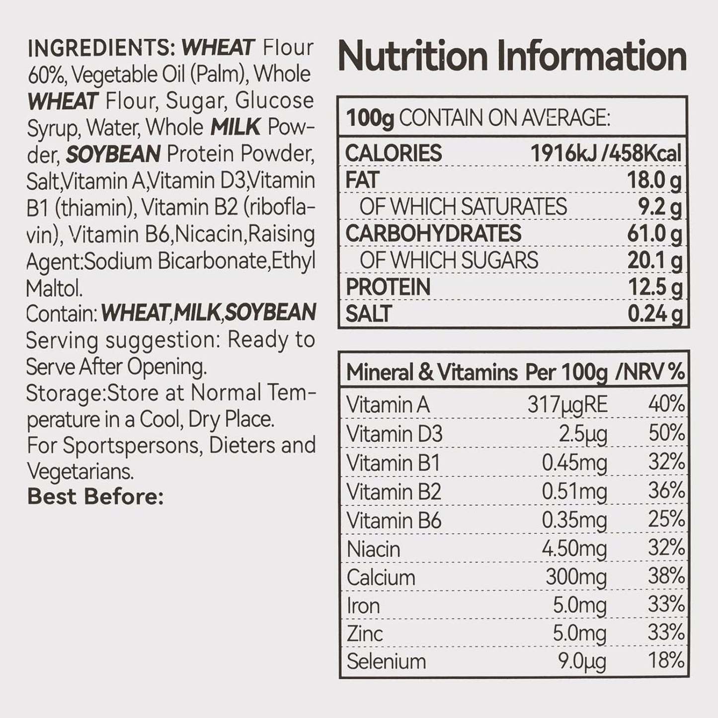 Emergency Food Ration Bars 1 Pack, Original Flavor Survival Tabs for Camping Disaster Kit - 20 Year Shelf Life, 250g/bar