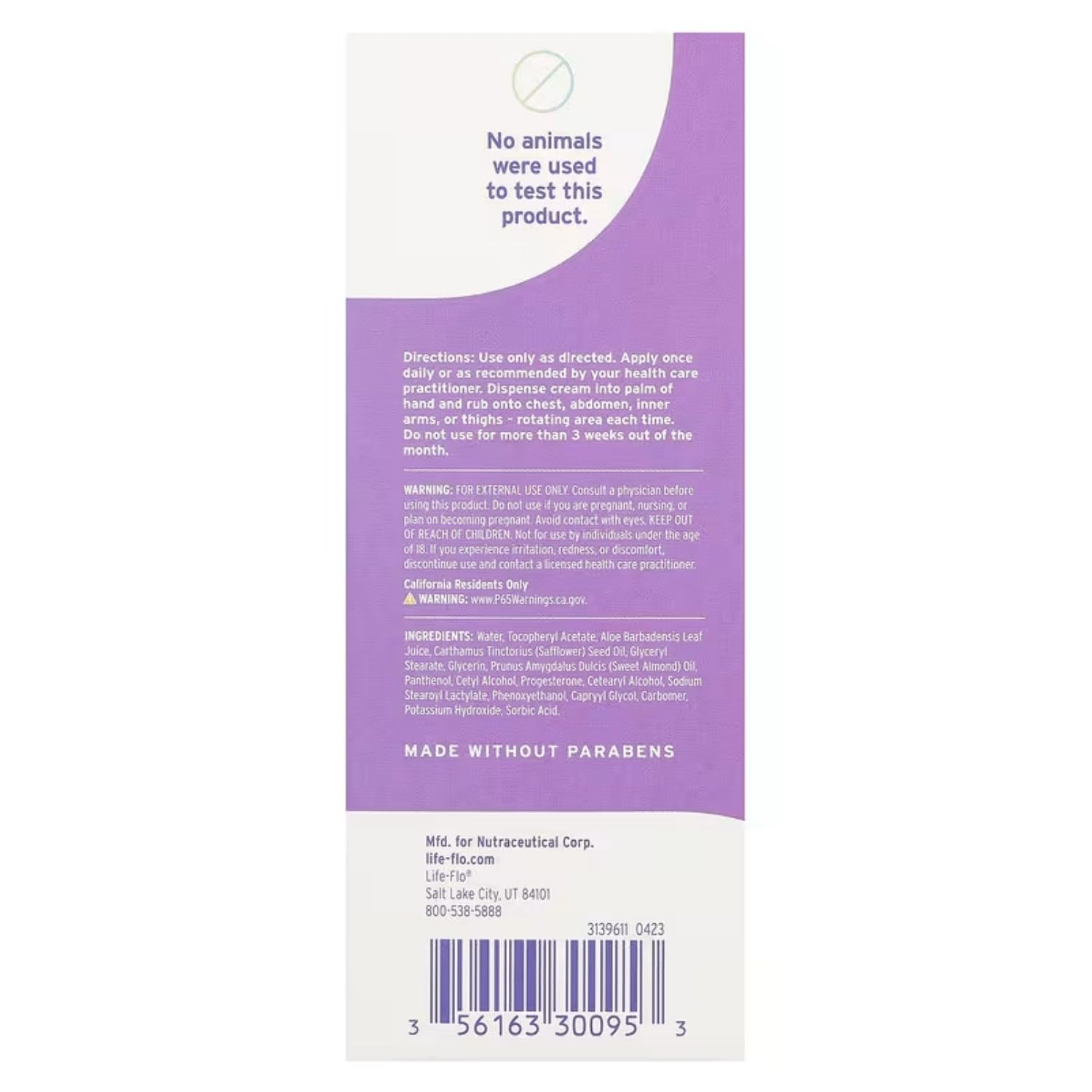 Emerita Pro Gest Natural Progesterone Cream, 2 oz - Pack of 3