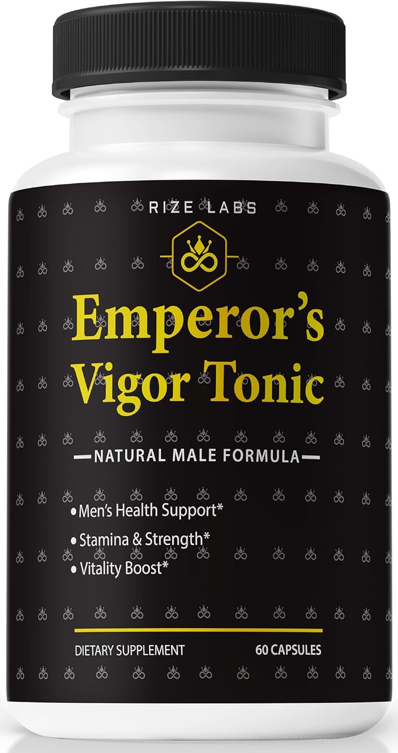 Emperor's Vigor Tonic for Men - All Natural Dietary Supplement for Improved Performance - Promotes Stamina and Energy - 60 Capsules