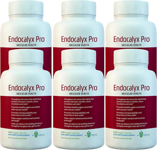 Endocalyx Pro - Vascular Support Supplement for Heart Health - 120 Capsules, Nourishes Glycocalyx & Nitric Oxide Functions