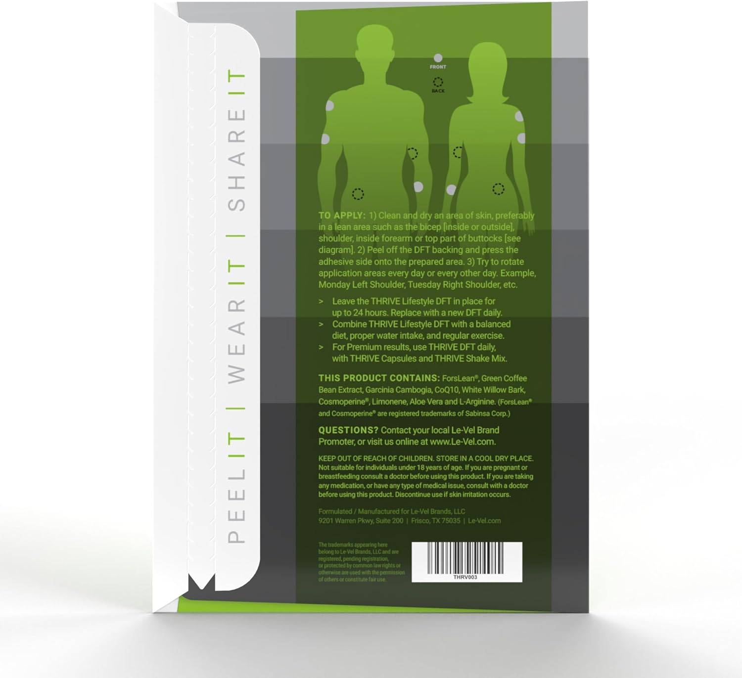 Energy Support and Nutritional Wellness Supplements with Vitamin B12 and ForsLean - Classic Green Formula